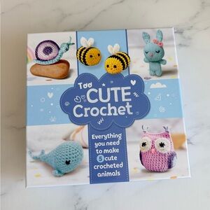 New Too Cute Crochet Animal Kit by - Hinkler